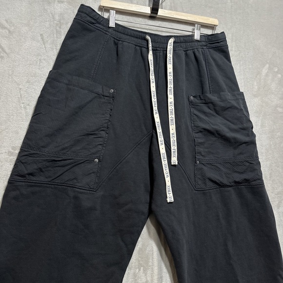 WE THE FREE Jet Set Women's XL Black Wide Leg Ankle Length Lounge Sweatpants NWT - Picture 6 of 15